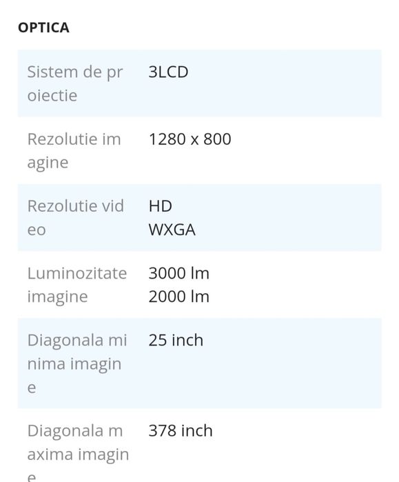 Proiector Epson nou sigilat