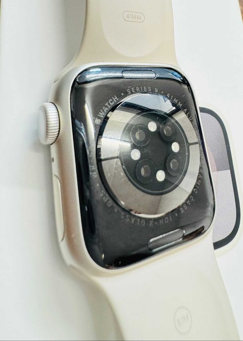 Apple Watch Series 9 41mm GPS Alb Stare Excelenta Baterie 100%