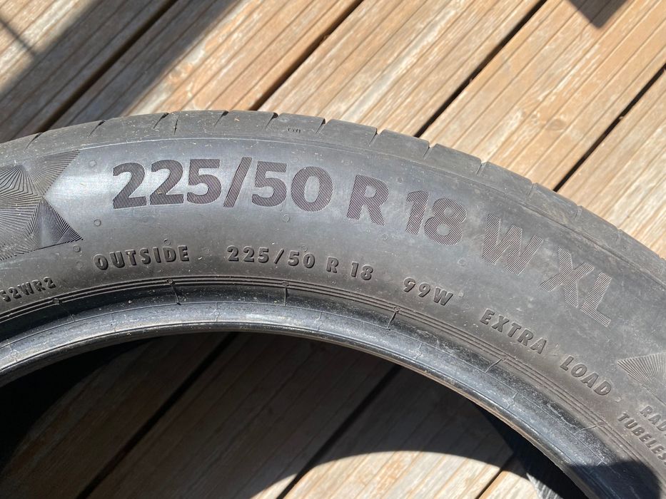 4 anvelope vara Continental PremiumContact 6 225/50 R18 99W XL DOT 2022