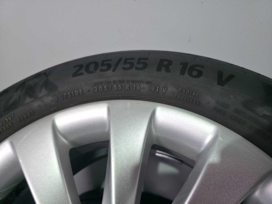 Roti Jante + Anvelope VARA - 5x110 16'' - 205/55/16 Continental - Oem Opel Astra H / Opel Zafira / Opel Meriva - Stare Excelenta !