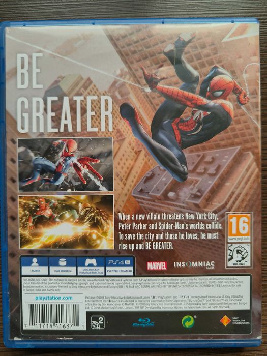 Игра Spider-Man за PS4