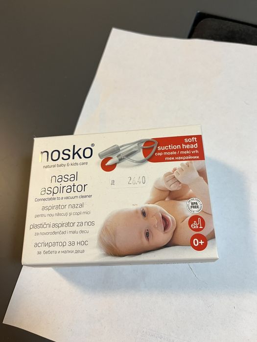 Nosko Аспиратор за нос с мек накрайник за прахосмукачка, за бебета 0+