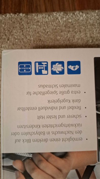 BabyView oglindă securizată pentru maşină