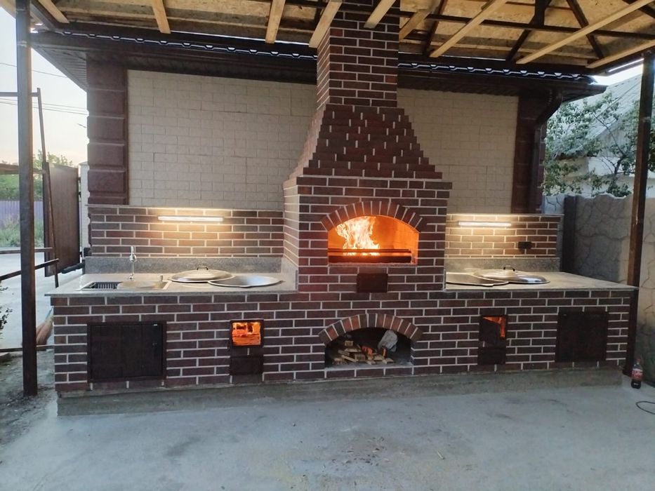 Облицовочные кирпичи, силикат, ракушеблок, газоблок, услуги по кладке.