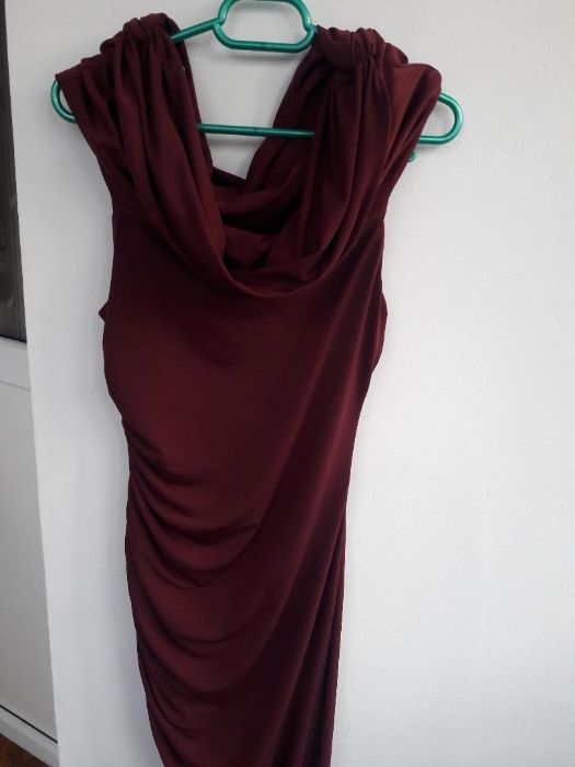 Rochie lungă de ocazie vișiniu/grena