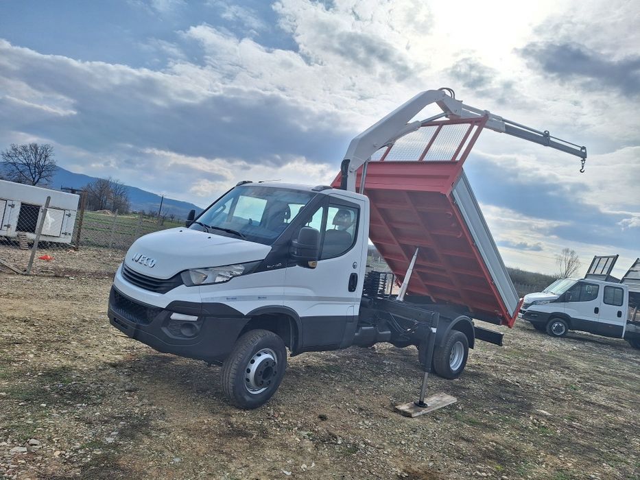 Iveco daily 65c15 detarat 3,5t basculabil și macara