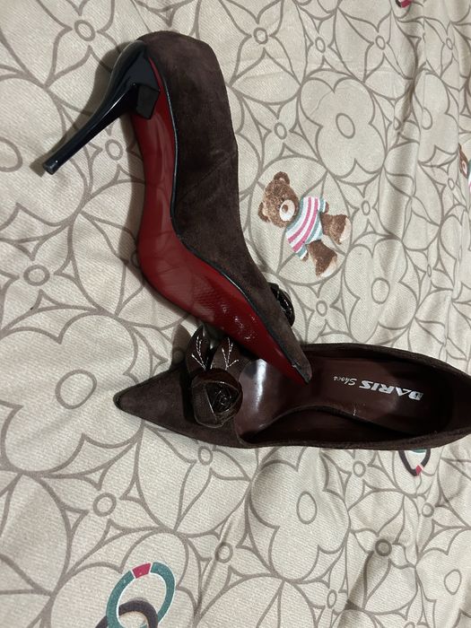 Обувки Daris, естествен велур