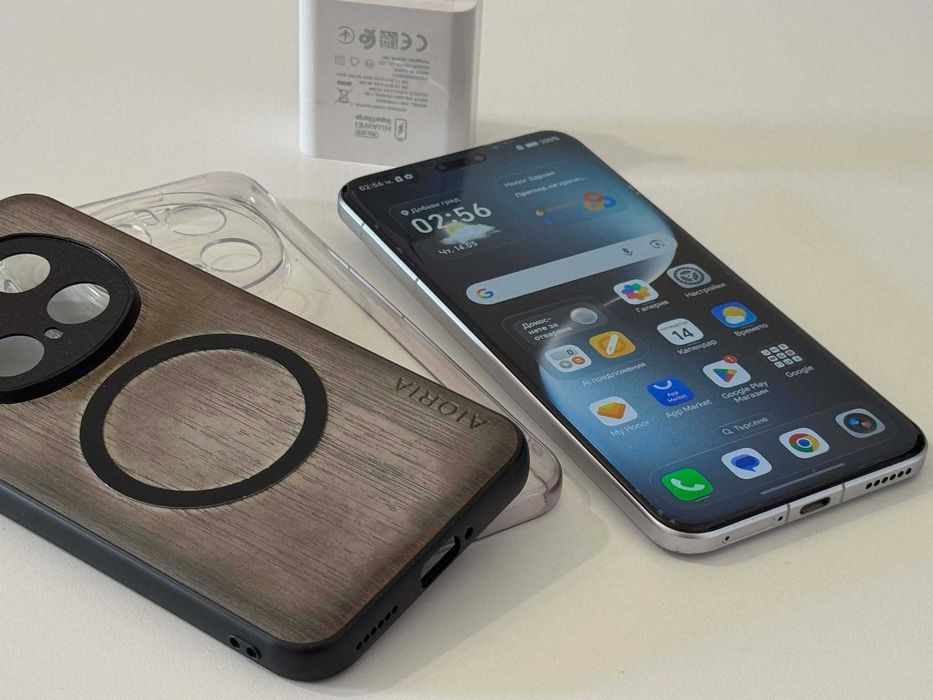 Бартер! Honor Magic 7 Pro 512/12GB Lunar Shadow (Лунно Сив) 45 Цикъла.
