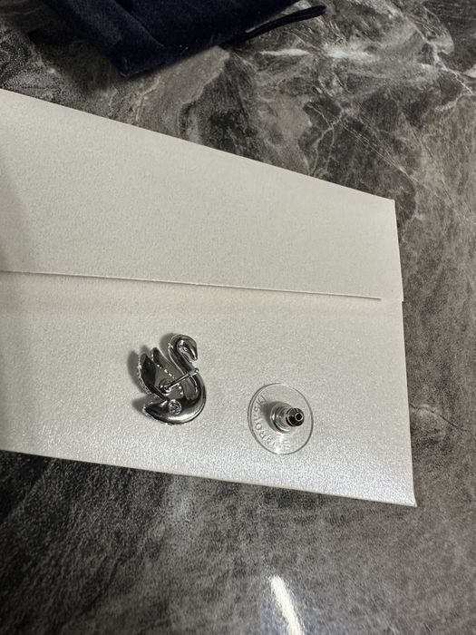 Обеци - Сваровски - Swarovski Лебед