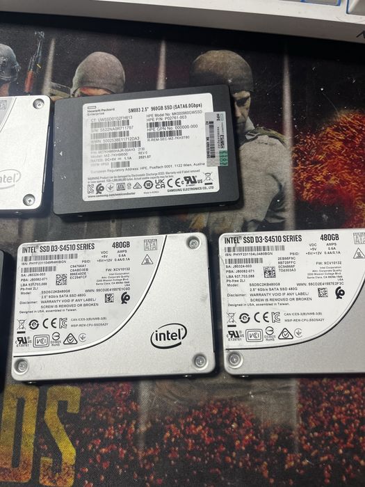 Серверные ссд 480/960gb 100%