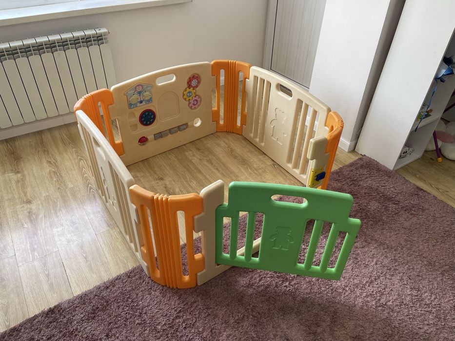 СРОЧНО! Детский игровой манеж Made in Korea 130×130, крепкий пластик