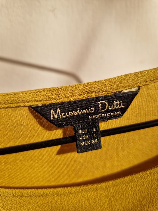 Блузка Massimo Dutti горчичная