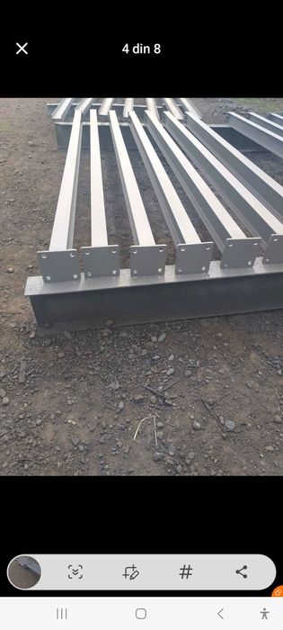 Vând 4ferme metalice la 8m din ipe 140 la 2400e
