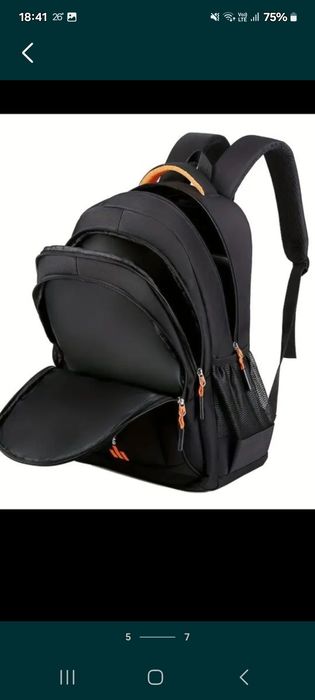 Ghiozdan rucsac unisex culoare neagră