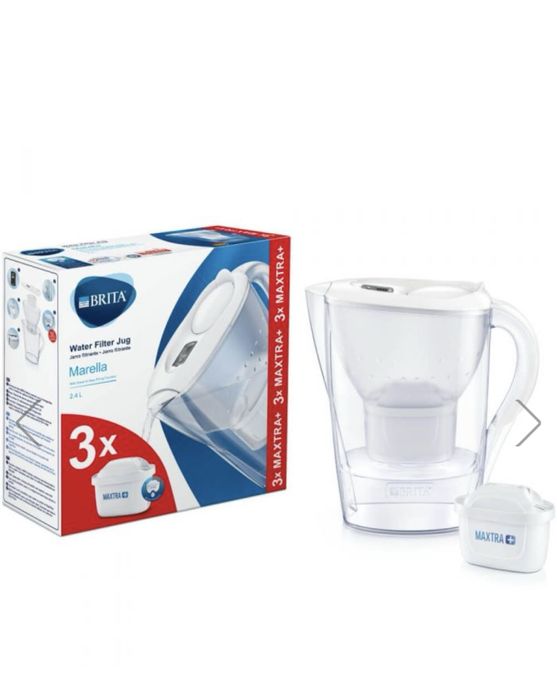 Cana flitranta Brita Marella, 2.4 L, Alb, fara cartuse