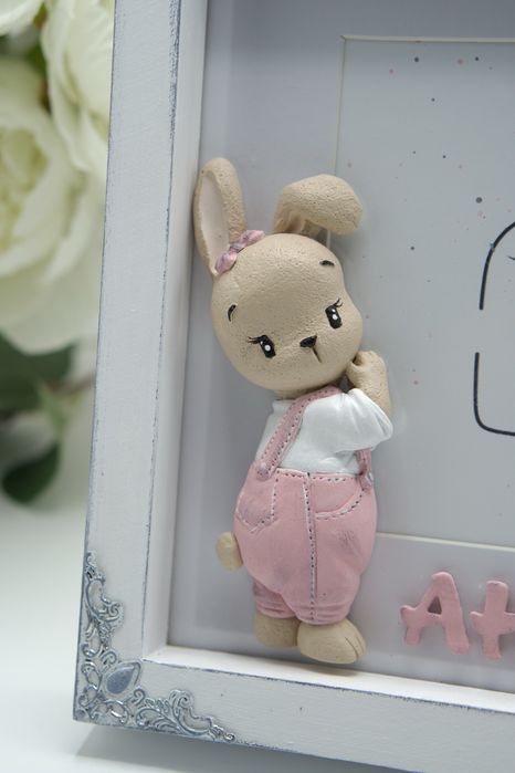 Рамка за снимка , ръчна изработка , декорация за детска стая