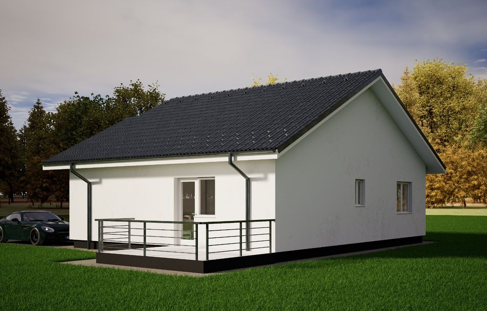 Casa plan Parter,90 mp,HLINCEA,teren 334 mp.