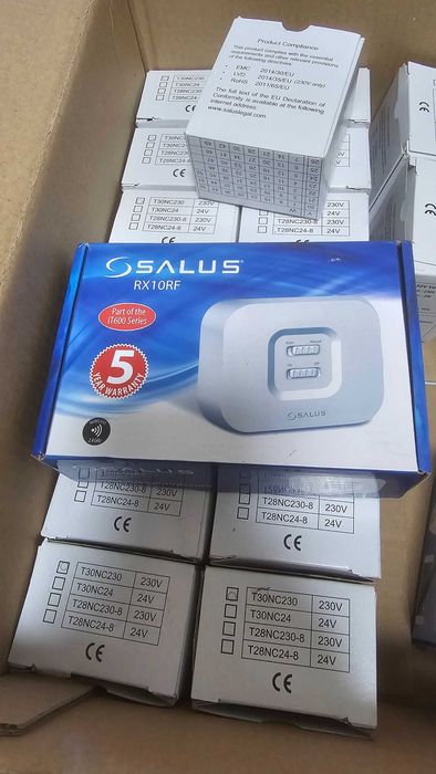 Actuatoare salus T30NC230  plus receptor centrala RX10RF