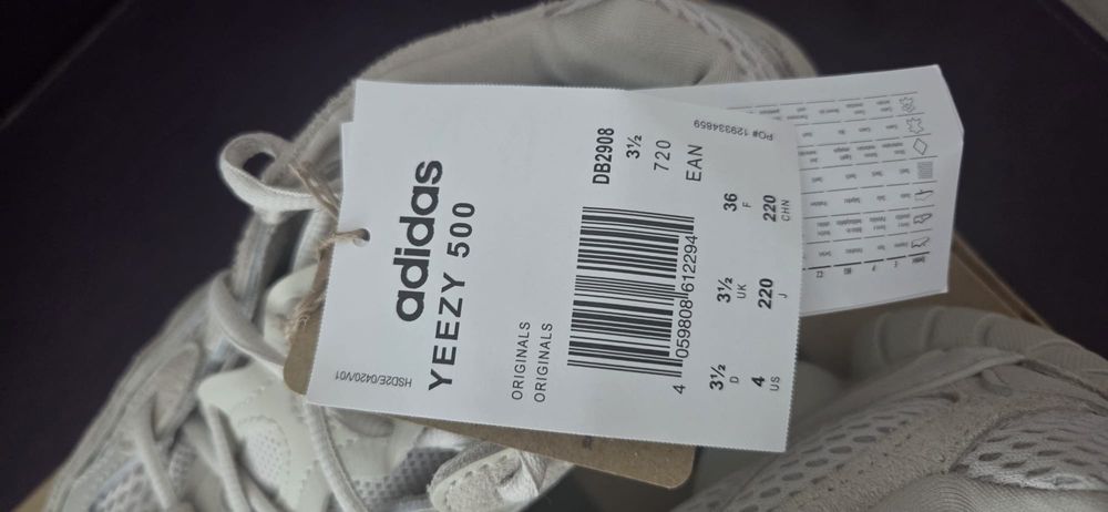 Adidasi yeezy 500,originali,mar 36,noi cu eticheta
