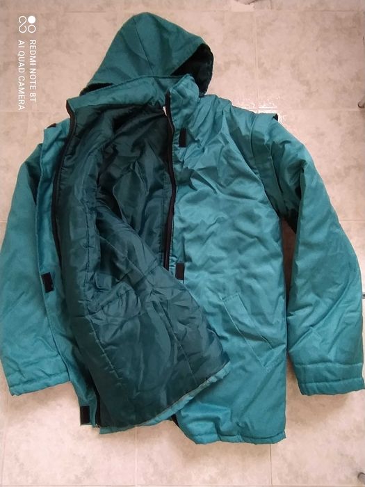 Работно облекло -  ватирано зимно яке, дамско облекло, бели манти