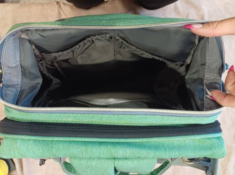 Бебешка раница за бебешки принадлежности 2в1 и  повивалник.