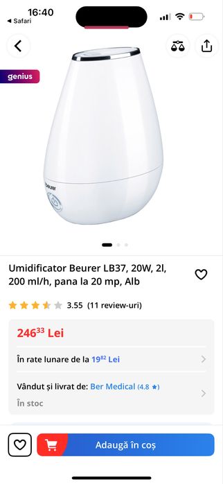 Umidificator Beurer