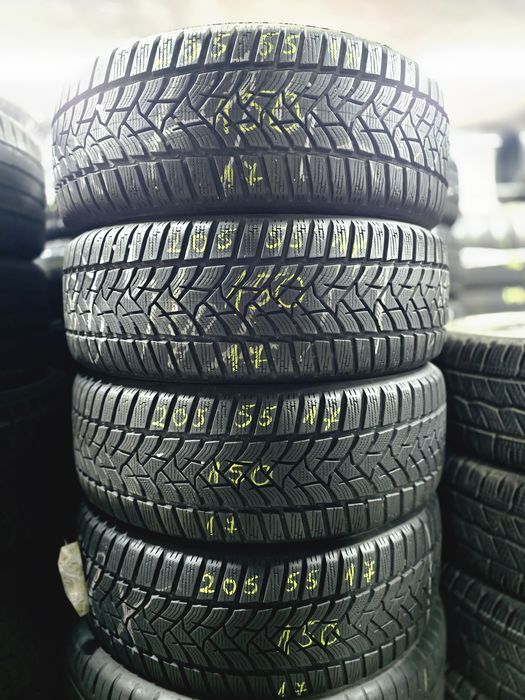 4x 205/55/17 M+S DUNLOP Stare excelentă