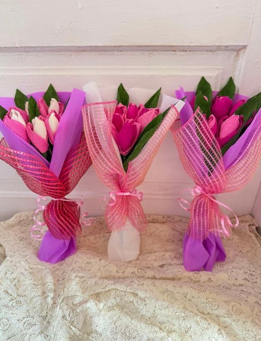 Букети от креп хартия