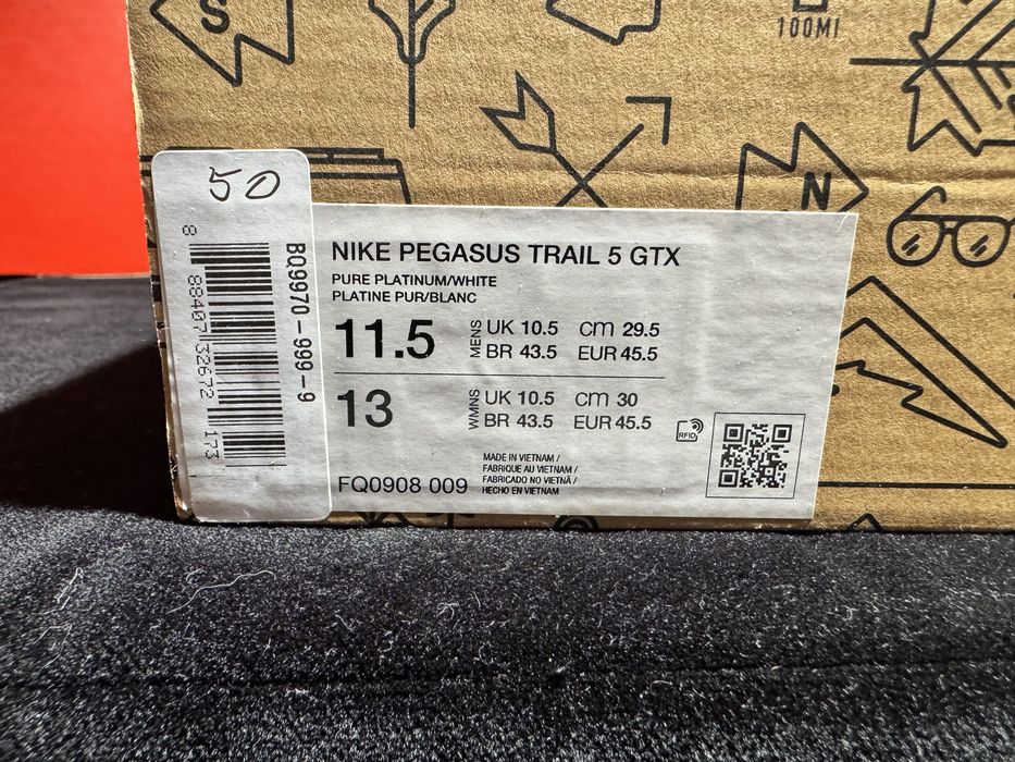 № 45.5 оригинални Nike Pegasus Trail 5 Gore-Tex ShoeMag