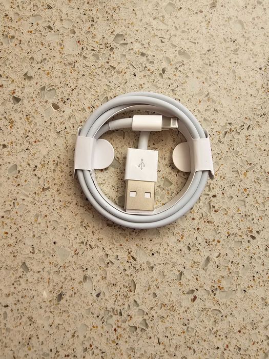 Cablu incarcare si date 1Metru, USB lightning IOS , alb, bulk (nou)