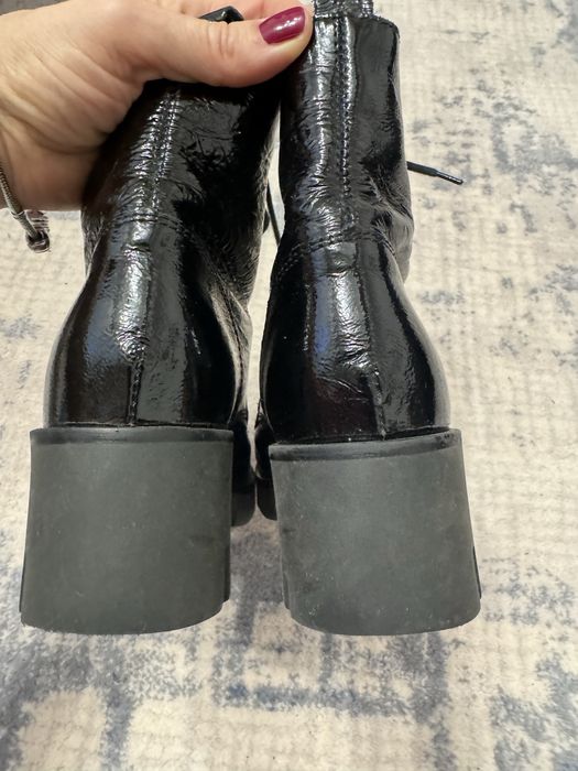 Ghete piele naturala lacuita