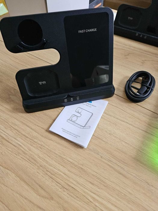 Statie de incarcare wireless 3 in 1 pentru telefon, Samsung Watch