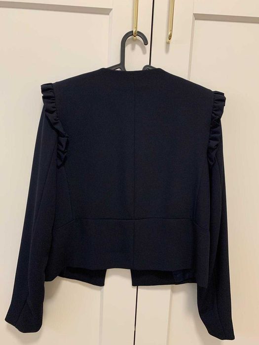 Sacou dama MANGO, marime M, bleumarin dark