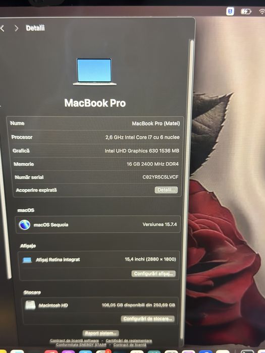 MacBook Pro 15 inch - 2019 Touch Bar