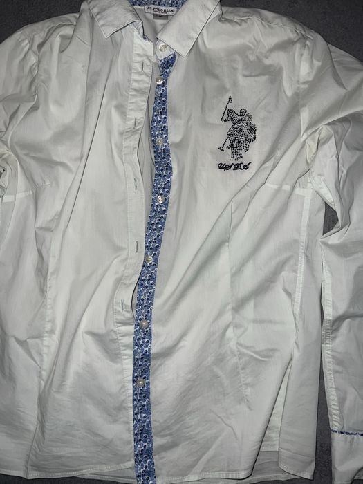 Camasa U.S.Polo Assn alb murdar
