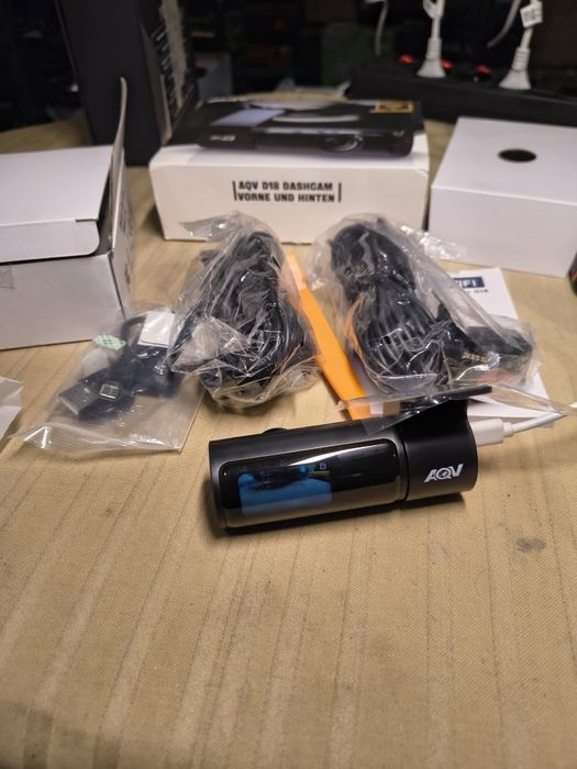 Автомобилна предна задна 4K WiFi камера за кола с 64GB SD карта, цикли