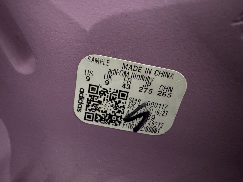 Adidas adiFOM IIInfinity Mule Mov – Ca noi (purtați o dată) – Mărimea 43