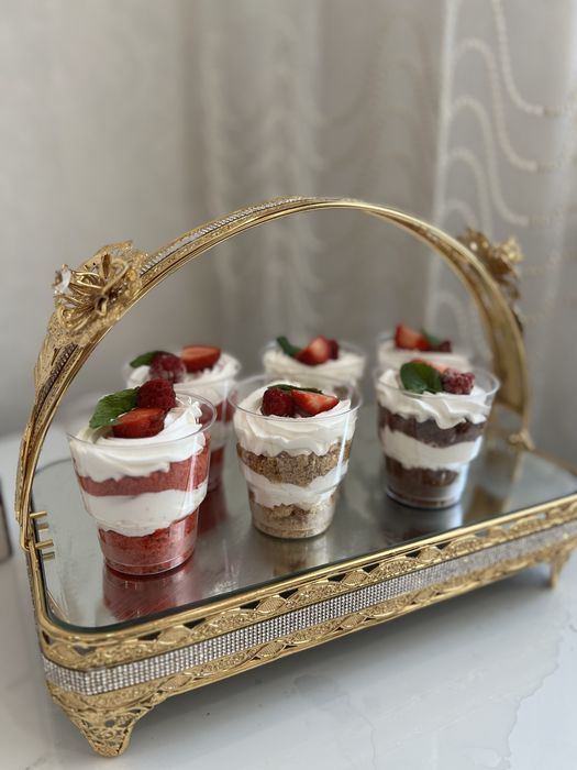 Пирожные капкейки торты чайные сеты