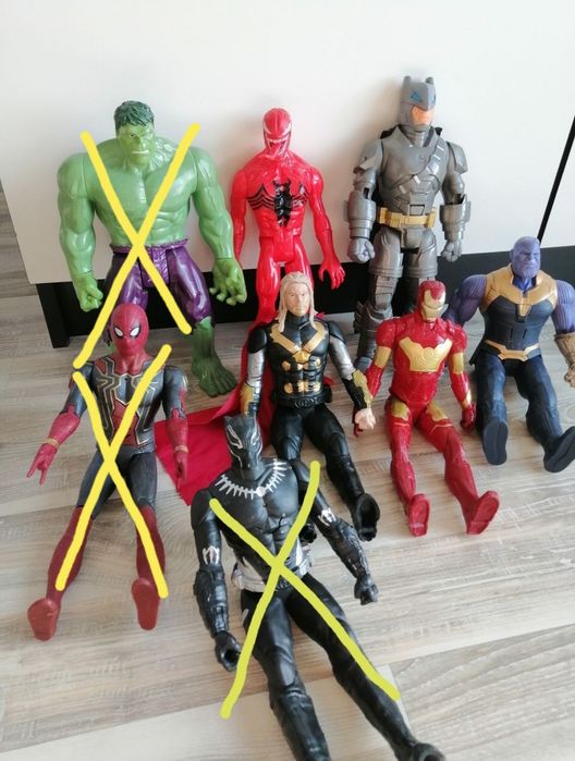 Карнидж Хълк Батман Айрънмен Тор Спайдърмен Танос