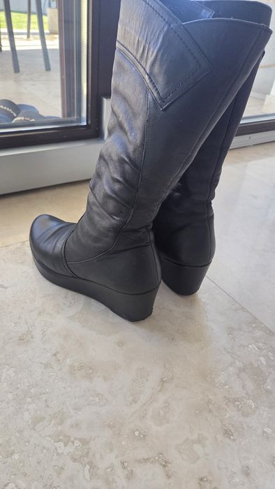 Cizme din piele naturala, imblanite, de dama/39