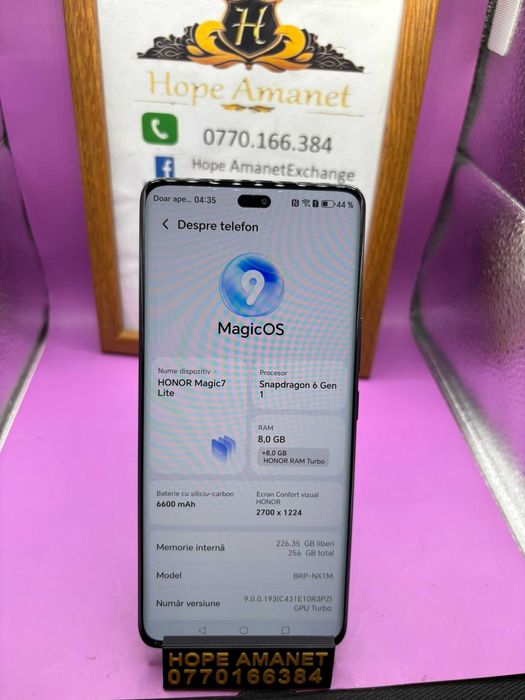 HOPE AMANET P2 - Honor Magic 7 Lite / 256GB / 8 Gb Ram