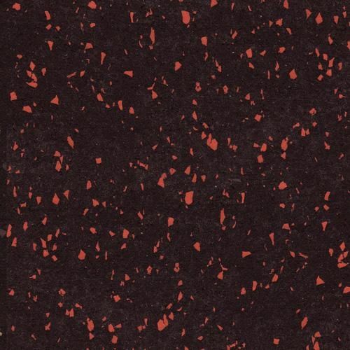 Гумена фитнес настилка на ролка+20% EPDM, 10 мм | 12 кв.м– ЧЕРВЕН ЦВЯТ