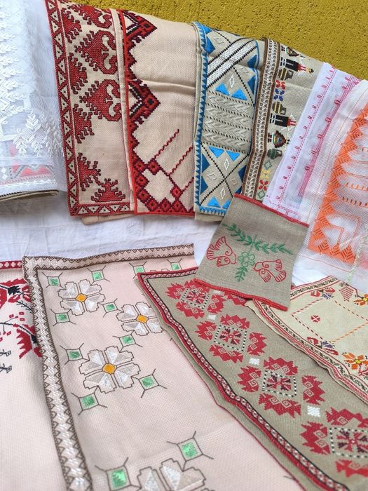 Ръчно плетени мильота/покривки плетени на една кука/ръч.бродерия каре