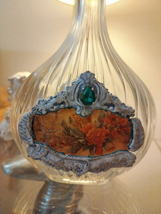 Sticla/decantor shabby chic