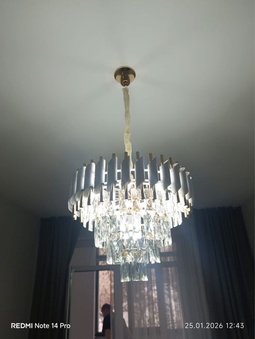 Установка люстры , бра , розеток