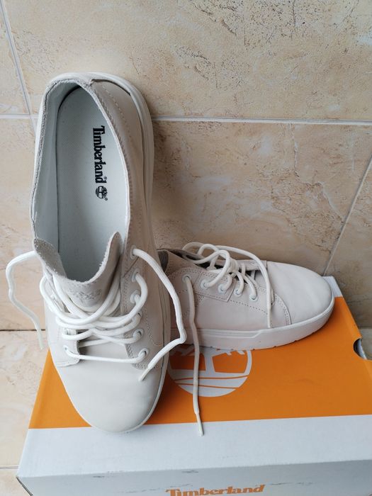 timberland Maple Grove Trainer for Men in White - мъжки кожени кецове