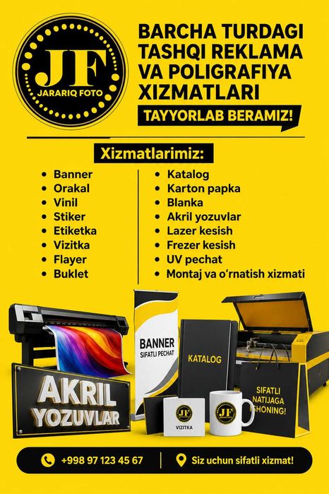 Poligrafiya va tipografiya xizmati