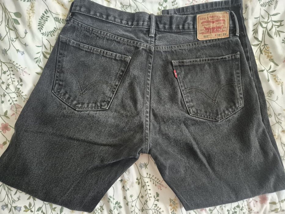 Levi's 505 straight fit black