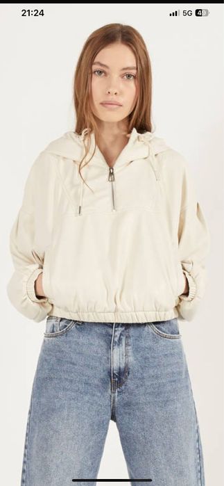 Bershka кожено худи/яке