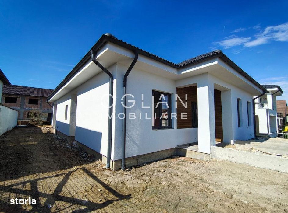 Casa moderna pe un singur nivel, Selimbar 130 mp